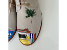 Load image into Gallery viewer, handpainted Italian comfortable chukka boots/oxford shoes with custom design