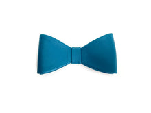 Load image into Gallery viewer, Italian blue leather bow