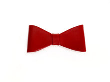 Load image into Gallery viewer, Italian red leather bow