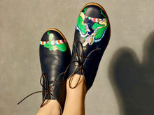 Load image into Gallery viewer, Suiko Women, chukka oxford flats - made in Italy, hand-painted in the US
