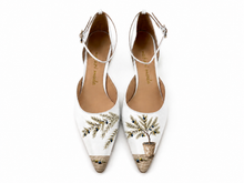 Load image into Gallery viewer, Oliveto Pumps — hand-painted Italian leather pumps, handmade in Italy
