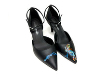 Load image into Gallery viewer, Hand painted Italian leather high heels featuring a vintage dance inspired design