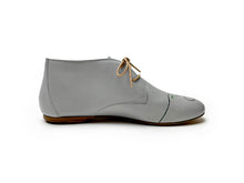 Load image into Gallery viewer, handpainted Italian comfortable gray chukka boots with love mother design