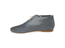Load image into Gallery viewer, Hand painted Italian leather gray shoes