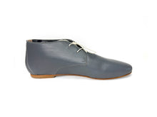 Load image into Gallery viewer, Hand painted Italian leather gray shoes