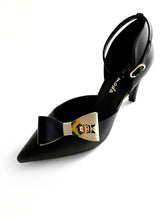 Load image into Gallery viewer, Solmaz Bow, shoe accessory - made in Italy, hand-painted in the US