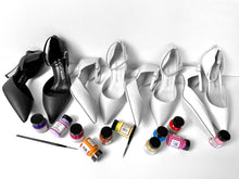 Load image into Gallery viewer, handpainted Italian comfortable pumps heels with custom design