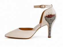 Load image into Gallery viewer, Vignola Pumps Wide, Charcoal - made in Italy, hand-painted in the US
