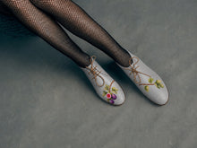 Load image into Gallery viewer, Fico and Oliva Women — hand-painted Italian leather flats, handmade in Italy
