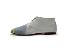 Load image into Gallery viewer, handpainted Italian comfortable gray chukka boots with geometry design
