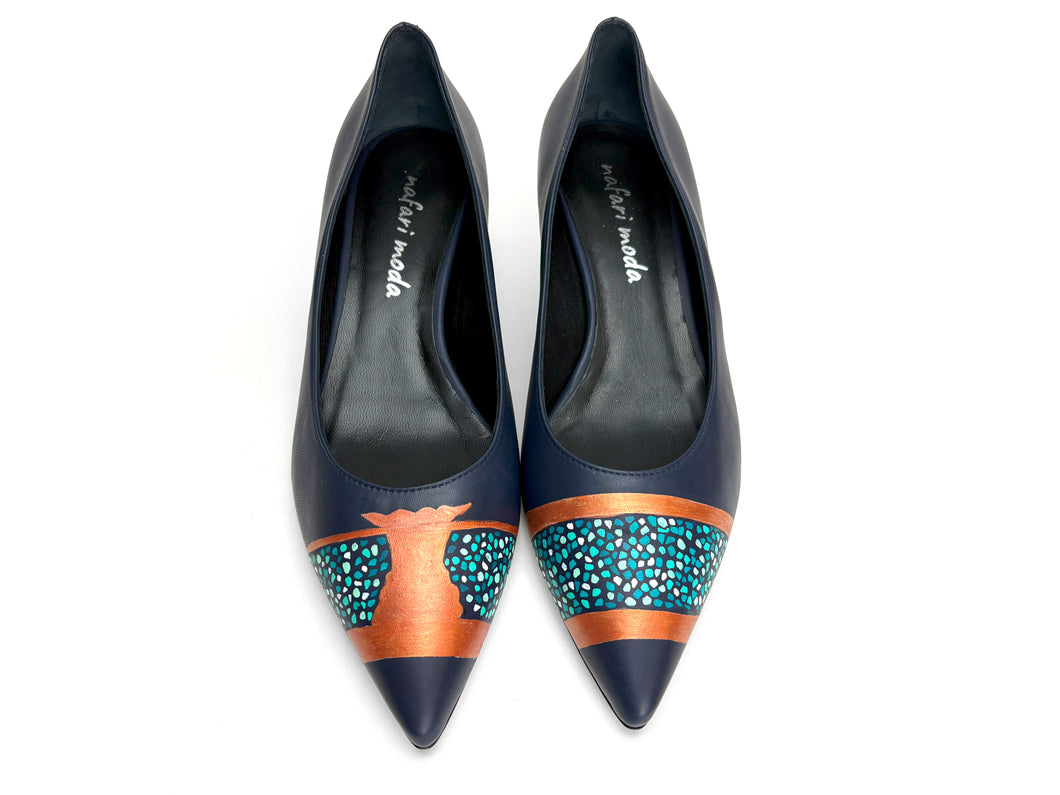 Rame Blu Low Block Pumps