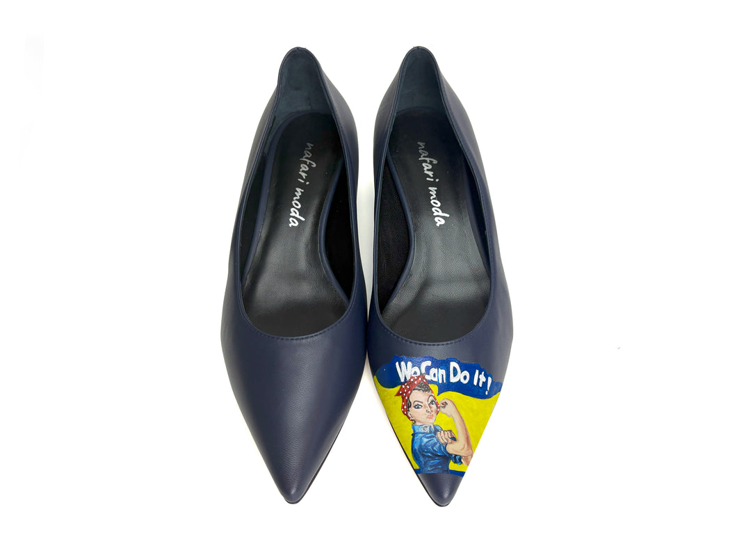 Rosie Low Block Pumps